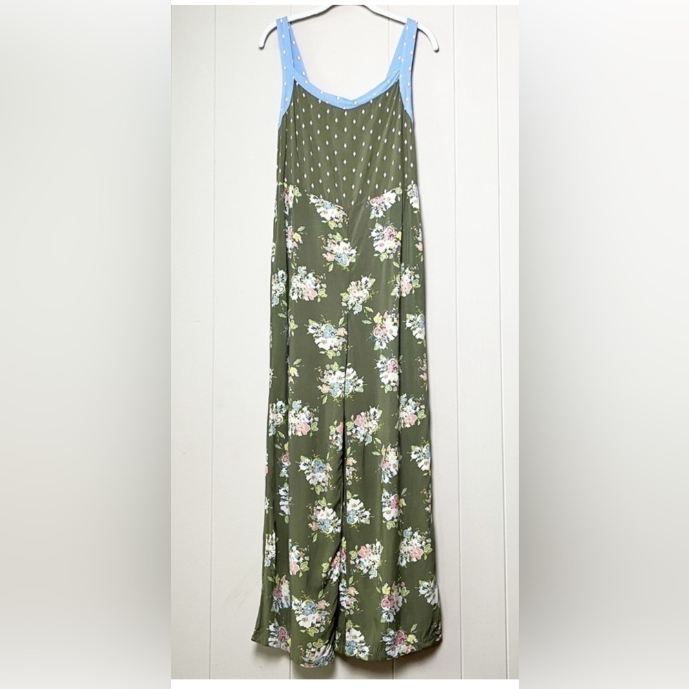 Maltilda Jane Floral Olive Jumpsuit